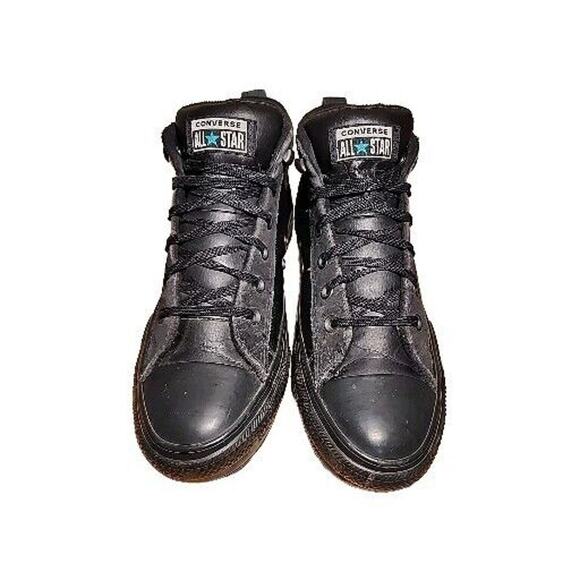 Converse All Star Street Mid Boot Sneaker Leather Mens Sz 8 Womens 9.5- 10 - Picture 3 of 10